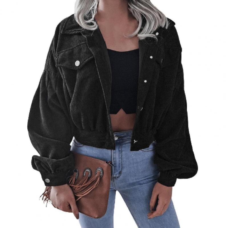 Women' Jackets Jacket Women Corduroy Coat Lantern Long Sleeve Loose Casual Solid Color Turn-down Collar Short Autumn For Outdoor Black 2XL
Women' Jackets Jacket Women Corduroy Coat Lantern Long Sleeve Loose Casual Solid Color Turn-down Collar Short Autumn For Outdoor Black 2XL