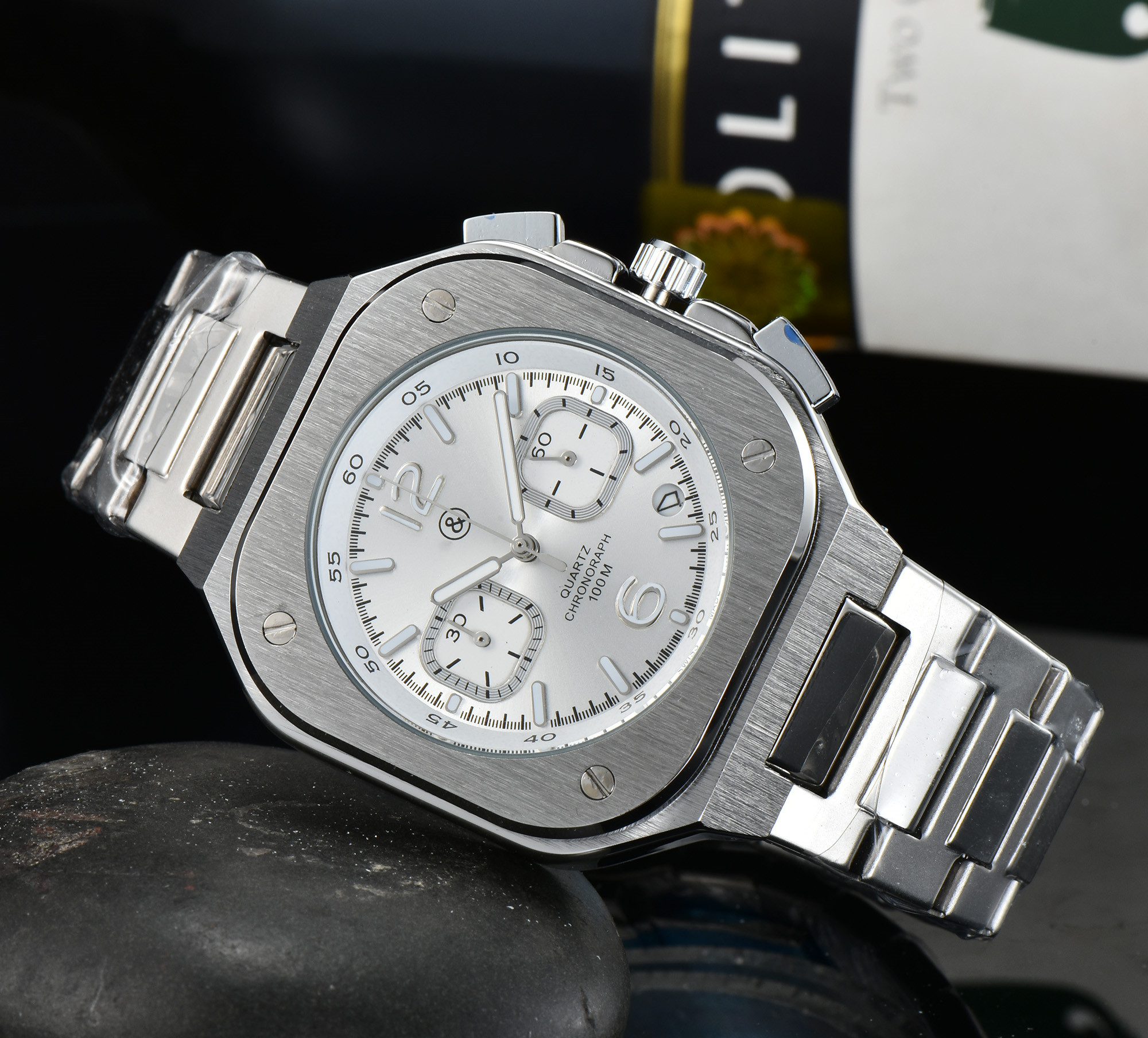 BR Brand Sport Quartz Bell Multifunction Business Men Watch Stainless Steel simple male Calendar Ross Square watch Factory sales, 10
BR Brand Sport Quartz Bell Multifunction Business Men Watch Stainless Steel simple male Calendar Ross Square watch Factory sales, 10