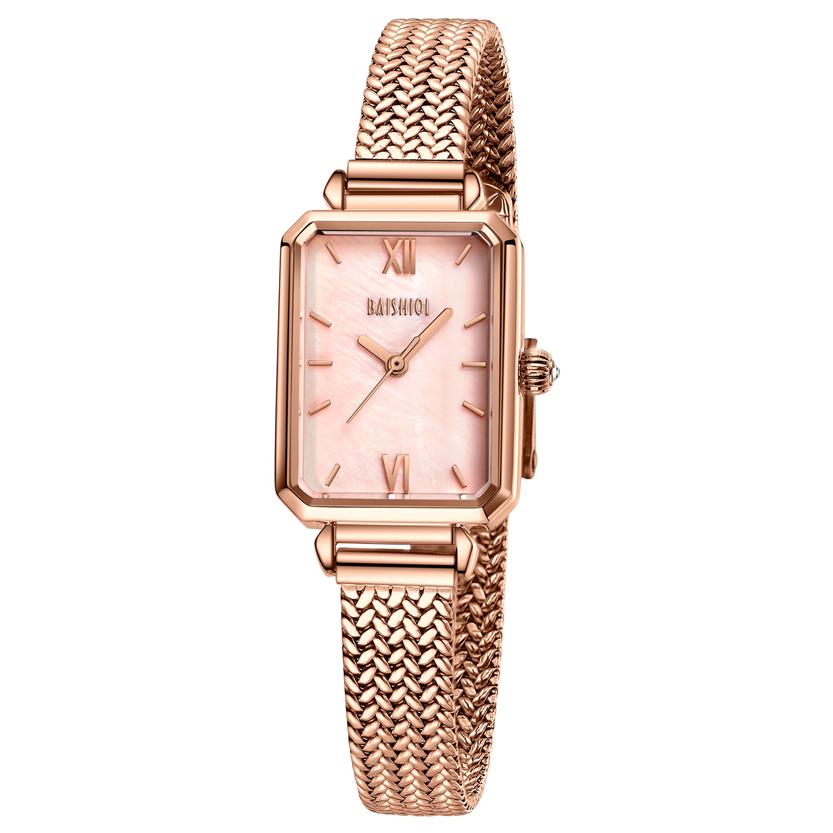 Casual Elegant Ladies Watches BAISHIQI Designers Watch for Women And Girl Manufacturers Whole Fashion Waterproof Quartz Square2769, Rose-green
Casual Elegant Ladies Watches BAISHIQI Designers Watch for Women And Girl Manufacturers Whole Fashion Waterproof Quartz Square2769, Rose-green