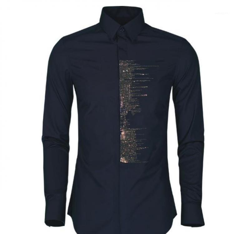 Men's Casual Shirts Luxury Mosaic Diamond Men Shirt Fashion Solid Color Long Sleeve Dress White Black Mens Slim Fit
Men's Casual Shirts Luxury Mosaic Diamond Men Shirt Fashion Solid Color Long Sleeve Dress White Black Mens Slim Fit