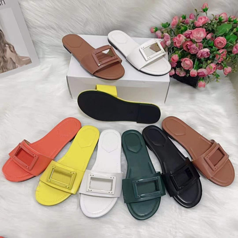 2022 Fashion Women Slippers Sandal Solid Buckle Leather Beach Slides Jelly Sandals Dark Green Black Brown Khaki Maroon Classic Lady Girl Low Heels Flip Flops22, Fill postage
2022 Fashion Women Slippers Sandal Solid Buckle Leather Beach Slides Jelly Sandals Dark Green Black Brown Khaki Maroon Classic Lady Girl Low Heels Flip Flops22, Fill postage
