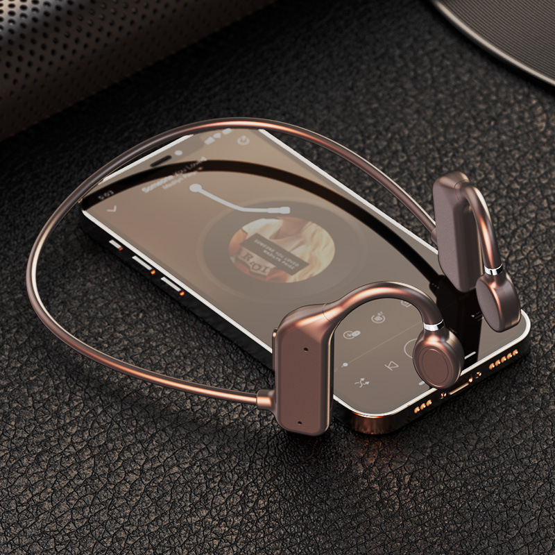 headphones Bone conduction wireless Bluetooth headset non-invasive long-range running cross-border explosion sweat proof neck hanging, Gray
headphones Bone conduction wireless Bluetooth headset non-invasive long-range running cross-border explosion sweat proof neck hanging, Gray