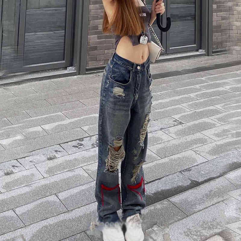 Style summer ripped jeans children's fashion design hot girl high street beggar pants, Retro blue jeans
Style summer ripped jeans children's fashion design hot girl high street beggar pants, Retro blue jeans