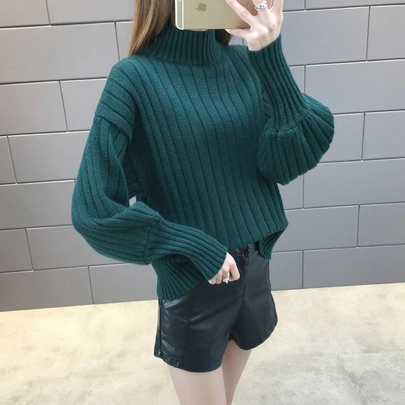 Women' Sweaters Autumn And Winter Women' Casual Loose Half Turtleneck Sweater Fashion Solid Color Lantern Sleeve PulloverWomen, Black
Women' Sweaters Autumn And Winter Women' Casual Loose Half Turtleneck Sweater Fashion Solid Color Lantern Sleeve PulloverWomen, Black