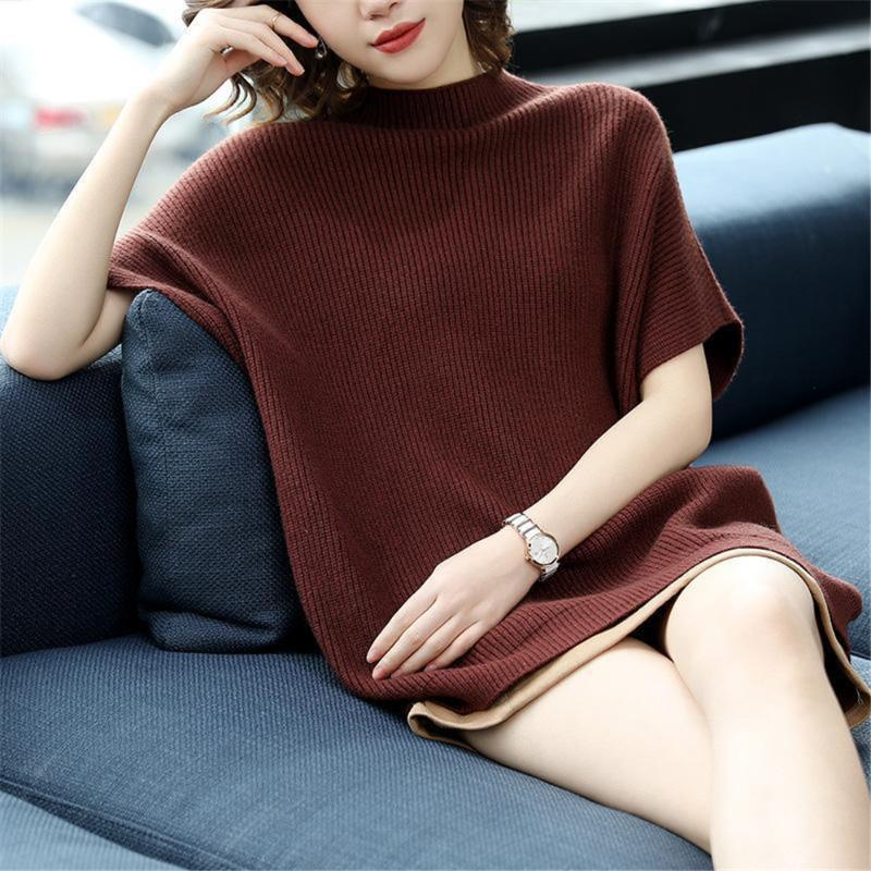 Women's Sweaters Fashion Short-sleeved Simple Style Knitted Sweater Women Loose Bat Sleeves Without Decoration Solid Jumpers Pullover Spring, Green
Women's Sweaters Fashion Short-sleeved Simple Style Knitted Sweater Women Loose Bat Sleeves Without Decoration Solid Jumpers Pullover Spring, Green