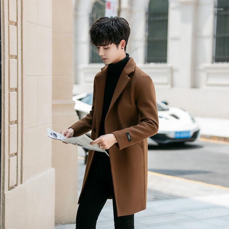 Men's Wool & Blends YASUGUOJI Casual Solid Color Men Coat Winter Long Slim Fit Mens Overcoat Polyester Abrigos Hombre Invierno Kend22, Coffee f3
Men's Wool & Blends YASUGUOJI Casual Solid Color Men Coat Winter Long Slim Fit Mens Overcoat Polyester Abrigos Hombre Invierno Kend22, Coffee f3