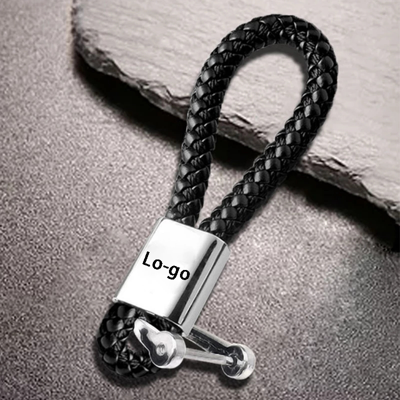 Car Leather Badge Keychain Emblem Metal KeyRing For Audi A1 A3 A4 A5 A6 A7 C5 C6 Q5 Q7 S3 S6 S7 a4l q5l Modified Accessories