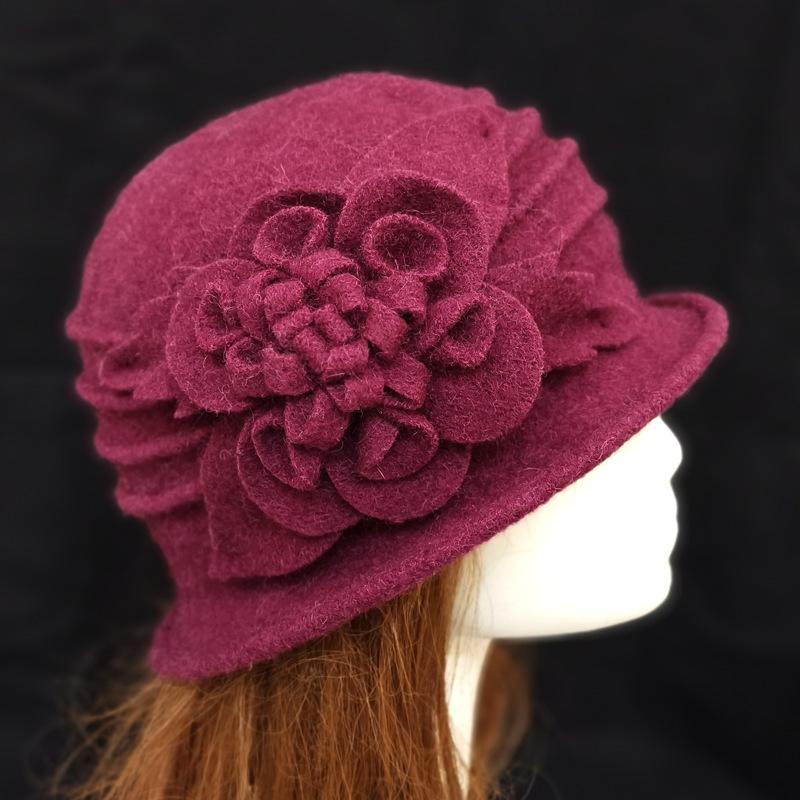 Berets Winter Hats For Women 100% Wool Hat Autumn Ladies Floppy Fedora Floral Dome Bucket Mom Warm Cap Chapeau Femme CapBerets, Black
Berets Winter Hats For Women 100% Wool Hat Autumn Ladies Floppy Fedora Floral Dome Bucket Mom Warm Cap Chapeau Femme CapBerets, Black