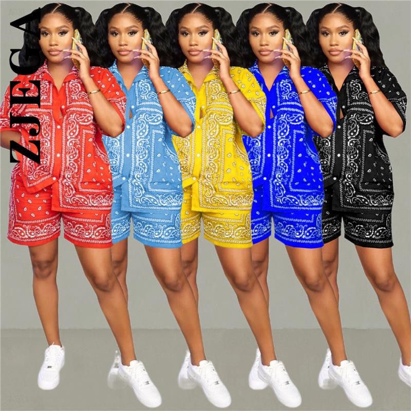 Women' Tracksuits Zjega Women Set Spring Summer Party Short Pants Paisley Bandana Print Two Piece Sets Basic Simple Female Sweatsuits Women, Red
Women' Tracksuits Zjega Women Set Spring Summer Party Short Pants Paisley Bandana Print Two Piece Sets Basic Simple Female Sweatsuits Women, Red