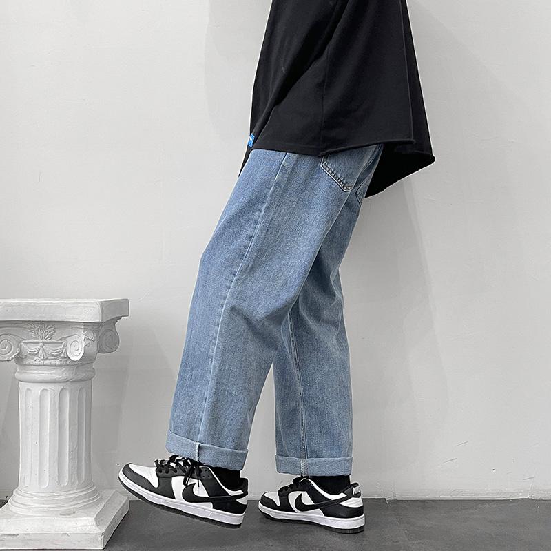Men' Jeans Spring Summer Streetwear Baggy Korean Fashion Vintage Casual Straight Leg Pants Harajuku Style Trousers Male BottomsMen, Blue
Men' Jeans Spring Summer Streetwear Baggy Korean Fashion Vintage Casual Straight Leg Pants Harajuku Style Trousers Male BottomsMen, Blue
