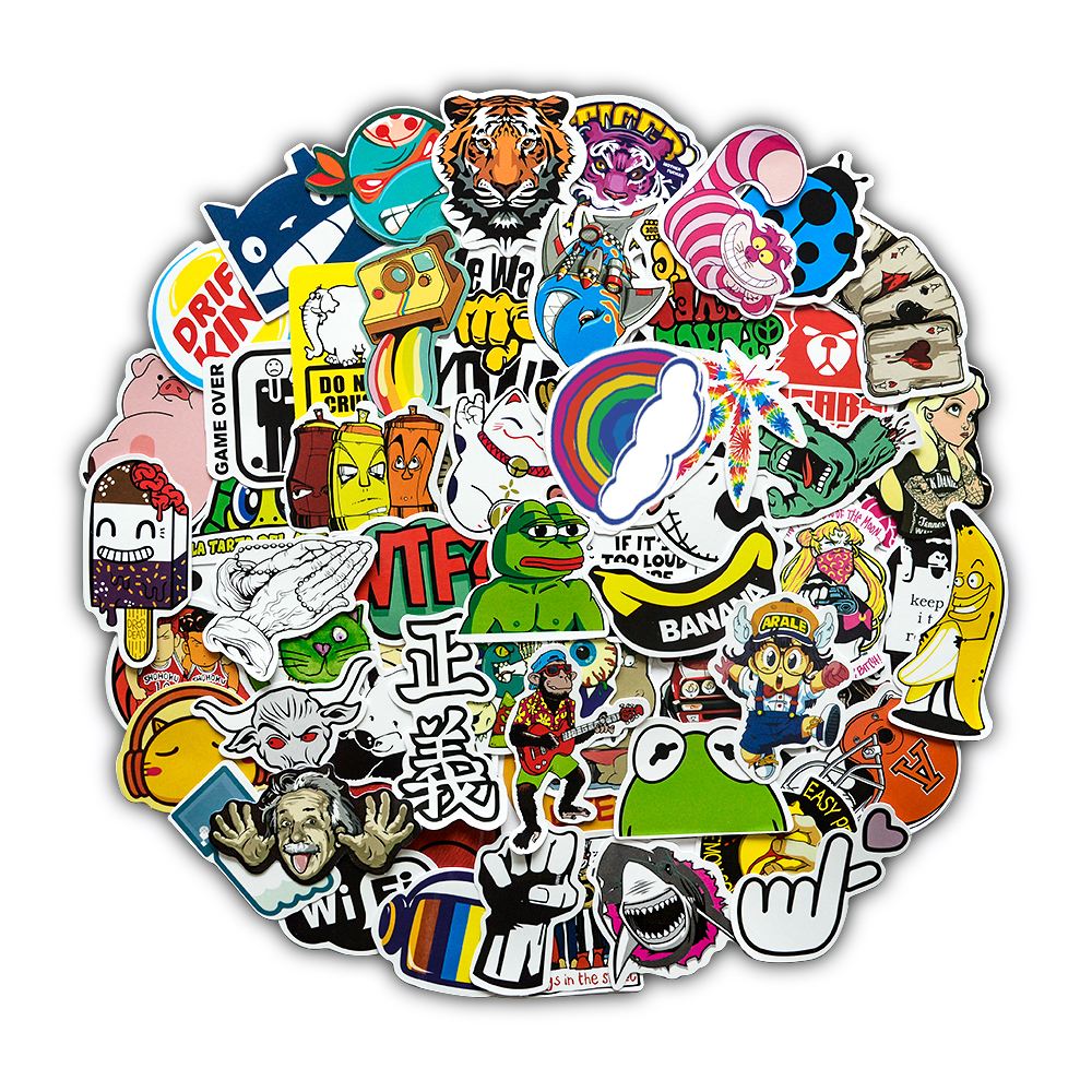 Waterproof sticker 50 PCs Cool Random Stickers for Laptop Luggage Water Bottle Car Bike Motorcycle Kids Graffiti Vinyl Sticker Bomb JDM Decals Car stickers, Black
Waterproof sticker 50 PCs Cool Random Stickers for Laptop Luggage Water Bottle Car Bike Motorcycle Kids Graffiti Vinyl Sticker Bomb JDM Decals Car stickers, Black