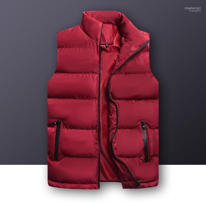 Men Vest Mens Jacket Zipper Sleeveless Winter Fashion Quality Outwear Male Cotton-Padded Men's Thicken Waistcoats Stra22, Blue
Men Vest Mens Jacket Zipper Sleeveless Winter Fashion Quality Outwear Male Cotton-Padded Men's Thicken Waistcoats Stra22, Blue