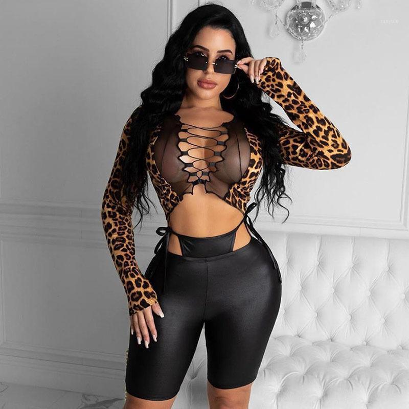 Spring Women' T-shirts Fashion Trends Sexy Nighclub Leopard Print Long Sleeve Mesh See-though Slim Crop Tops T-Shirt, Khaki
Spring Women' T-shirts Fashion Trends Sexy Nighclub Leopard Print Long Sleeve Mesh See-though Slim Crop Tops T-Shirt, Khaki