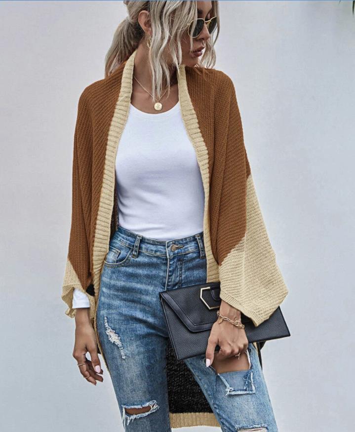 Cardigan Sweaters Womens Oversized Open Front Batwing Knit Long Outwear Slouchy Wrap Tops S M L XL