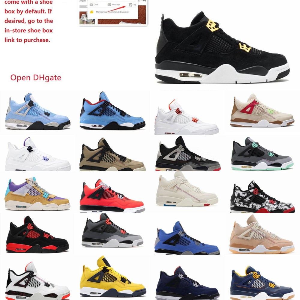dunkTop Jumpman 4 4s Men Women Basketball Shoes Pink white guava ice sail noir metallic purple black cat bred shimmer cactus jack sneakers2022, 4#
dunkTop Jumpman 4 4s Men Women Basketball Shoes Pink white guava ice sail noir metallic purple black cat bred shimmer cactus jack sneakers2022, 4#