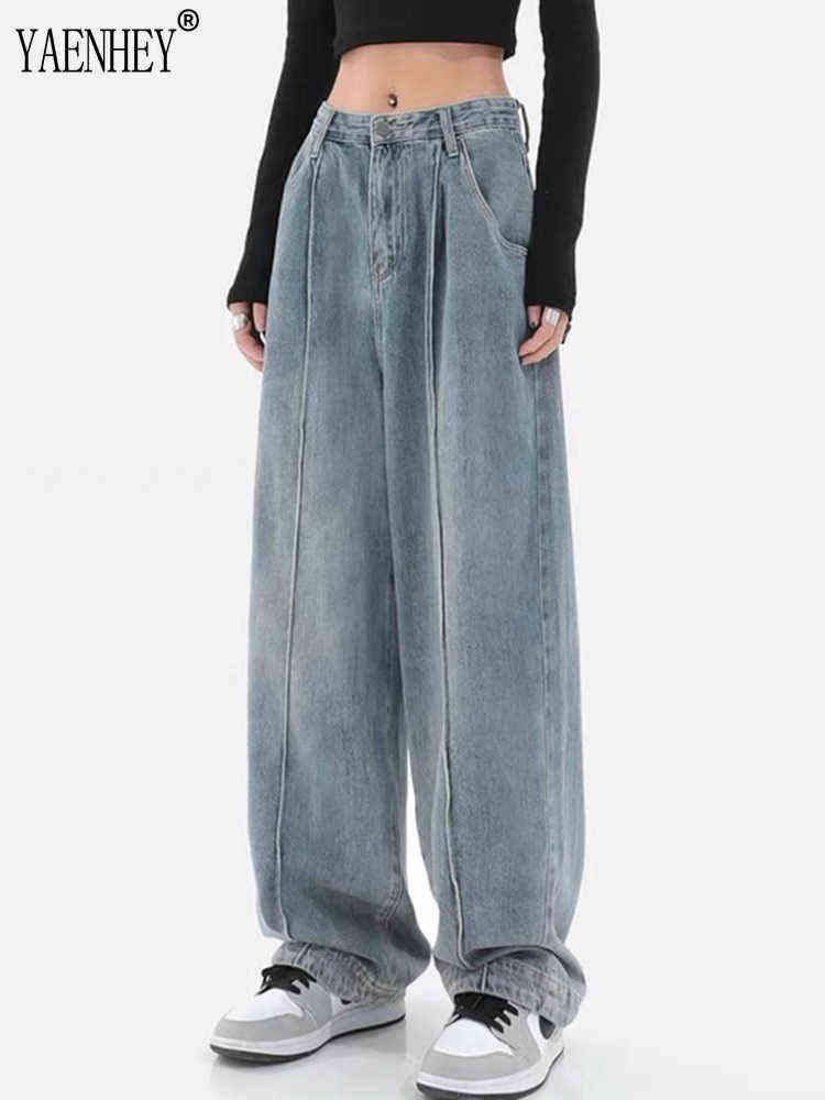Harajuku Fashion Women Jeans Wide Leg All-Match Loose Casual Wash Denim Pants Baggy High Street Long Trousers Tide Summer 2022 T220728, Blue
Harajuku Fashion Women Jeans Wide Leg All-Match Loose Casual Wash Denim Pants Baggy High Street Long Trousers Tide Summer 2022 T220728, Blue