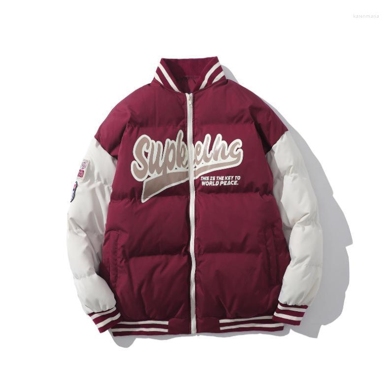Men's Down & Parkas Winter Streetwear Men Women Print Basketball Jacket Vintage Fashion Letter Warm Thick Couple Coat Male Kare22, Blue
Men's Down & Parkas Winter Streetwear Men Women Print Basketball Jacket Vintage Fashion Letter Warm Thick Couple Coat Male Kare22, Blue