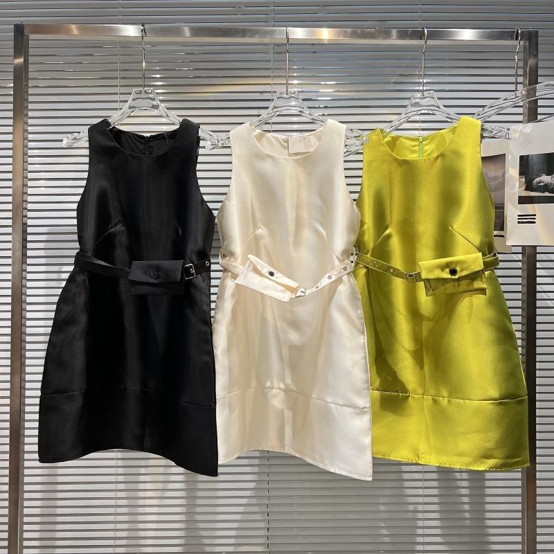 Casual Dresses Summer 2022 Collection Sleeveless Round Neck Bag Belt Dress Women GF333Casual, Black 
Casual Dresses Summer 2022 Collection Sleeveless Round Neck Bag Belt Dress Women GF333Casual, Black