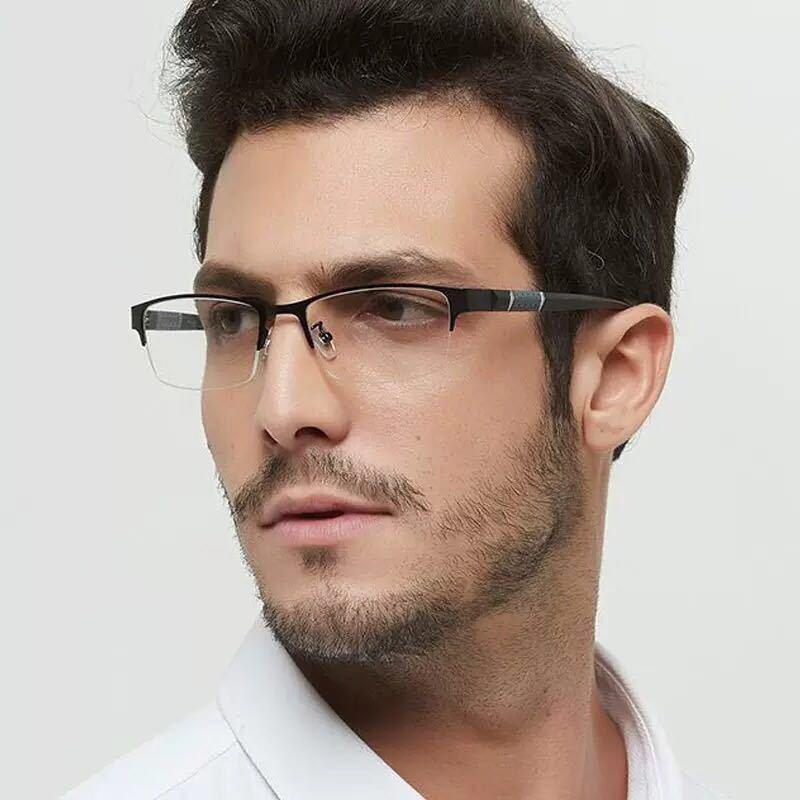 

Reading Glasses High-quality Men Square Plain Optical Spectacle Anti Blue Light Computer Myopia Nearsighted Eyewear -1.0Reading
