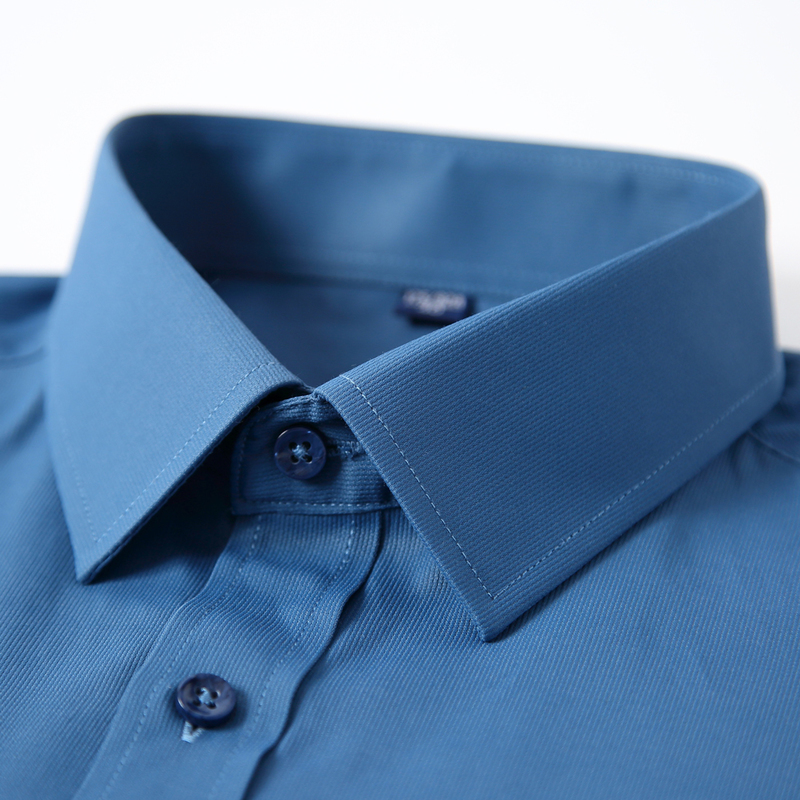 Men's Interview Office Long Sleeve Dress Shirts Formal Business Comfortable Slim Fit Solid Classic Social Work Shirt 220330