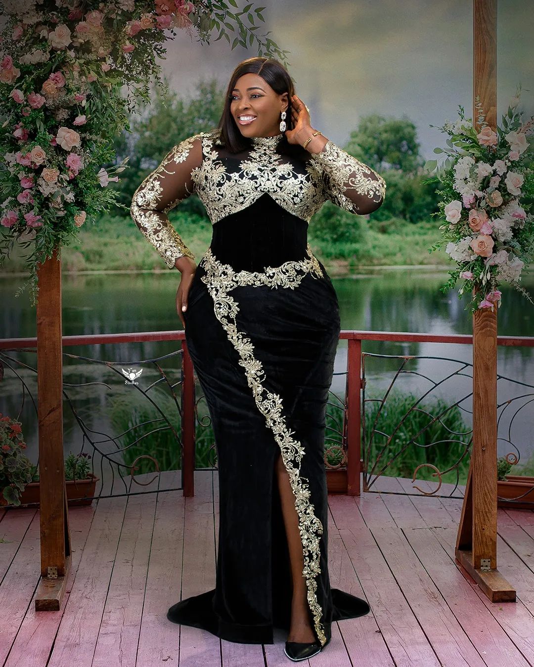 2022 Plus Size Arabic Aso Ebi Black Mermaid Sexy Prom Dresses Lace Satin Evening Formal Party Second Reception Birthday Engagement Gowns Dress ZJ111