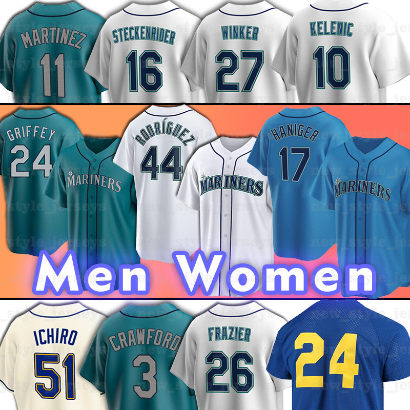 24 Ken Griffey Jr Mariners Baseball Jerseys 44Julio Rodriguez 17 Mitch Haniger Jarred Kelenic Jesse Winker Eugenio Suarez Adam Frazier 25 Dylan Moore, Men(shui shou)
24 Ken Griffey Jr Mariners Baseball Jerseys 44Julio Rodriguez 17 Mitch Haniger Jarred Kelenic Jesse Winker Eugenio Suarez Adam Frazier 25 Dylan Moore, Men(shui shou)