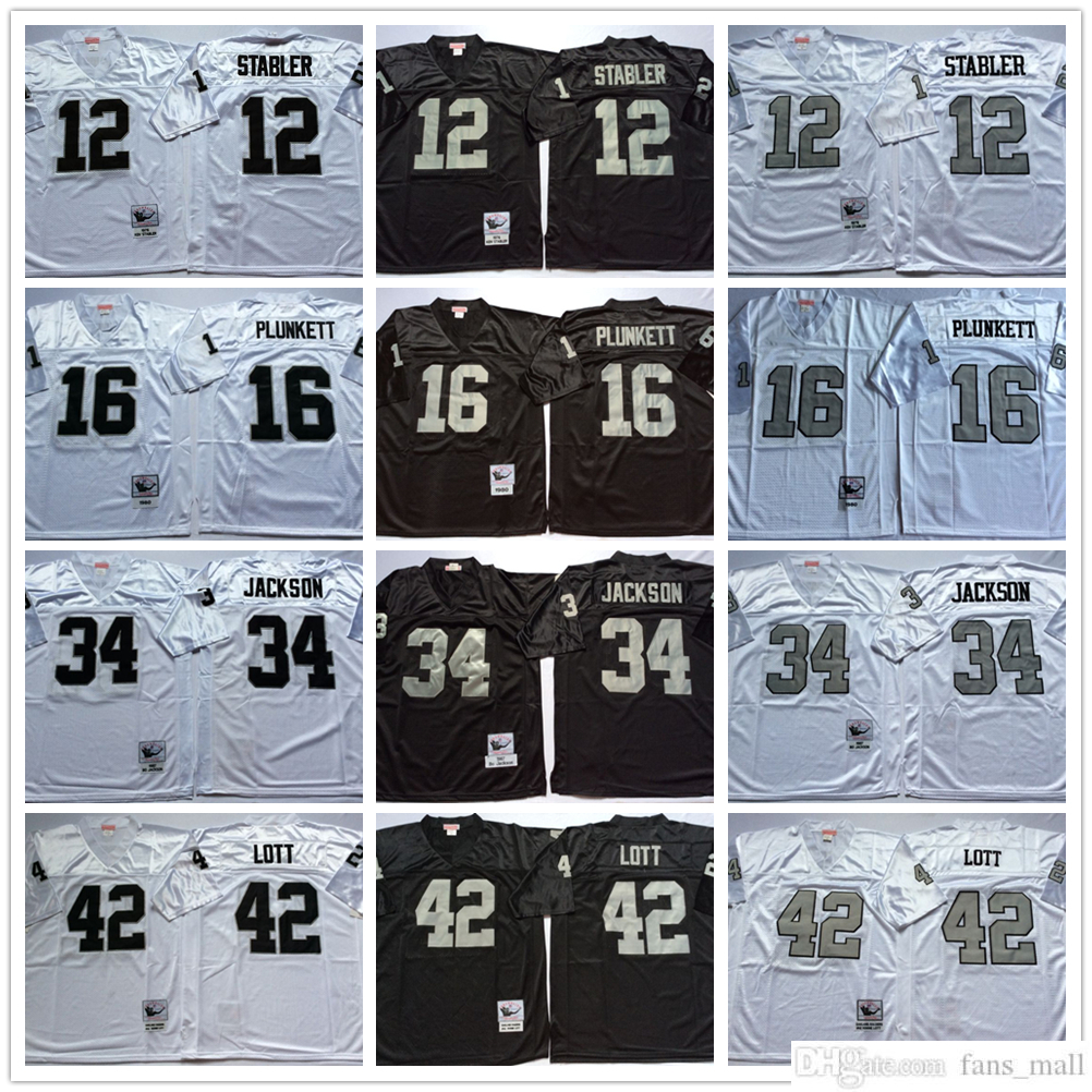 NCAA 75th Mitchell and Ness Vintage Football 34 Bo Jackson Jerseys Retro Stitched 12 Ken Stabler 16 Jim Plunkett 42 Ronnie Lott Jersey College Black Silver White, Same as picture
NCAA 75th Mitchell and Ness Vintage Football 34 Bo Jackson Jerseys Retro Stitched 12 Ken Stabler 16 Jim Plunkett 42 Ronnie Lott Jersey College Black Silver White, Same as picture