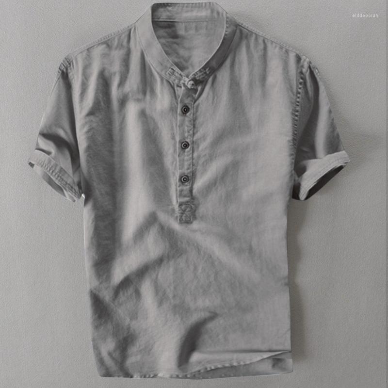 Men's Casual Shirts Summer Breathable Loose Shirt V-neck Short Sleeves Basic Streetwear Cotton Buttons Solid Color Tops 2022 Eldd22, Black
Men's Casual Shirts Summer Breathable Loose Shirt V-neck Short Sleeves Basic Streetwear Cotton Buttons Solid Color Tops 2022 Eldd22, Black