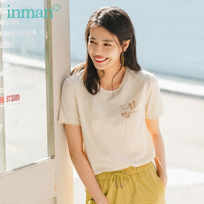INMAN Summer Arriavl Round Collar Leisure Lace Embroidered Slimmed Short Sleeve Tshirt Y200412, Beige
INMAN Summer Arriavl Round Collar Leisure Lace Embroidered Slimmed Short Sleeve Tshirt Y200412, Beige