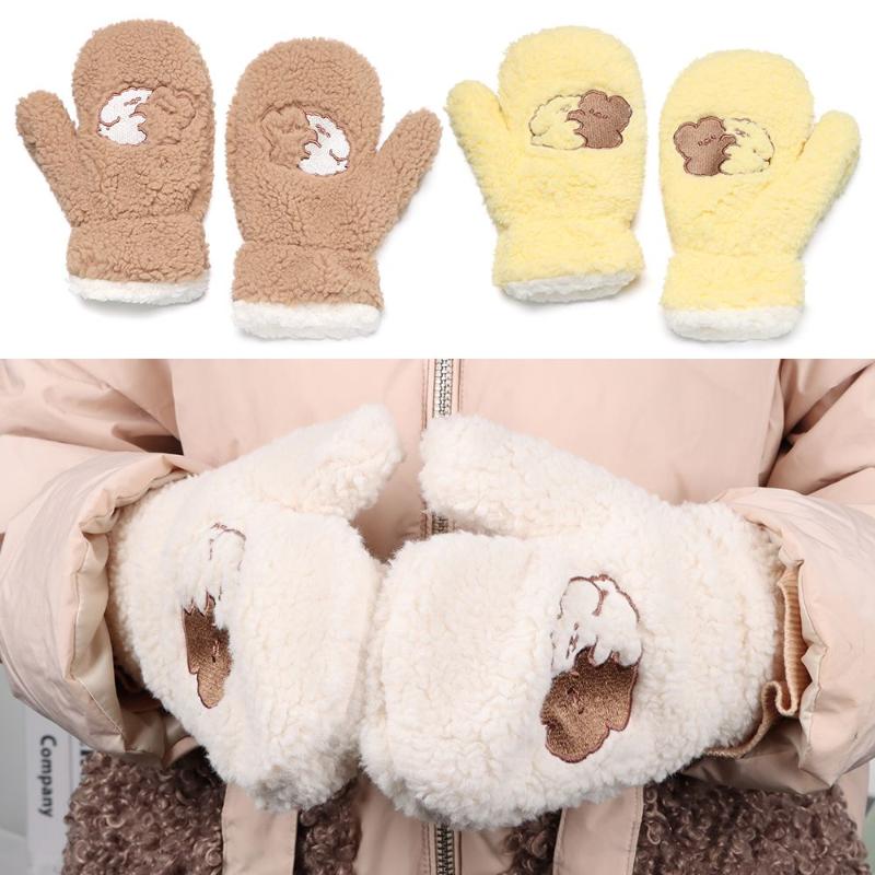 Five Fingers Gloves 1 Pair Bear Dog Mittens Cute Bears Plush Fur Thick Soft Warm Women Girls Winter Outdoor Keep Riding
Five Fingers Gloves 1 Pair Bear Dog Mittens Cute Bears Plush Fur Thick Soft Warm Women Girls Winter Outdoor Keep Riding
