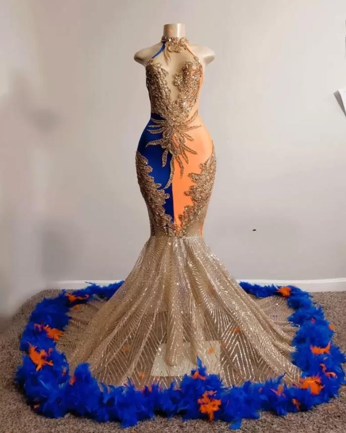 Afrcian Orange blue Mermaid Prom Dresses for Black Girls 2022 Sequin Luxury Feathers Evening Gowns Long Women Party Wear, Red
Afrcian Orange blue Mermaid Prom Dresses for Black Girls 2022 Sequin Luxury Feathers Evening Gowns Long Women Party Wear, Red
