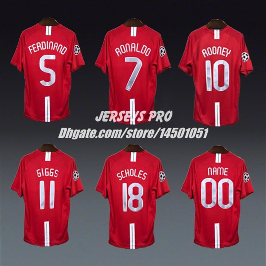 Retro Fans Top Tee Soccer Shirt 2007 2008 UCL Final Ronaldo Wayne Rooney Ryan Giggs Paul Scholes Rio Ferdinand Tevez Park Ji Sung 260D, No name no number 
Retro Fans Top Tee Soccer Shirt 2007 2008 UCL Final Ronaldo Wayne Rooney Ryan Giggs Paul Scholes Rio Ferdinand Tevez Park Ji Sung 260D, No name no number