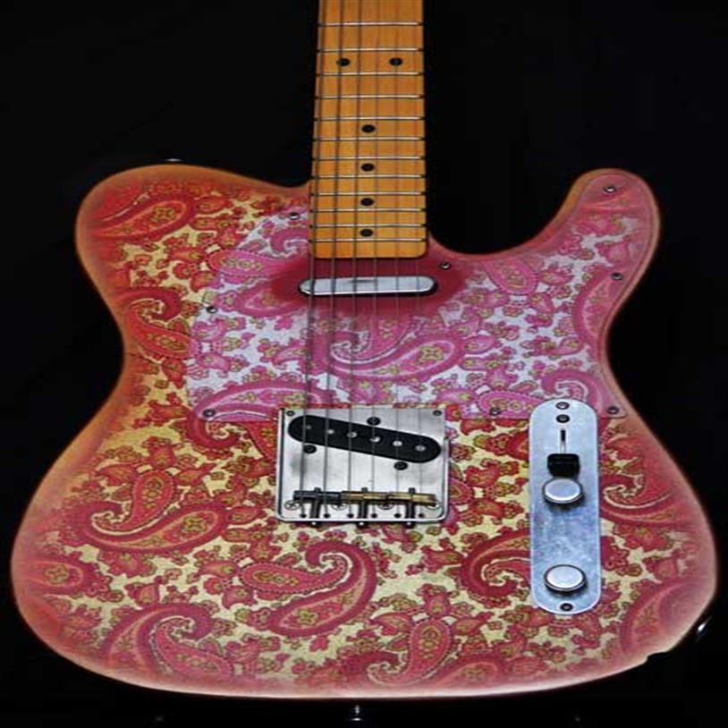 Custom Shop James Burton Signature Tele caster Vintage Pink Paisley Electric Guitar Dark Yellow Maple Neck & Fingerboard Black Do293L
Custom Shop James Burton Signature Tele caster Vintage Pink Paisley Electric Guitar Dark Yellow Maple Neck & Fingerboard Black Do293L