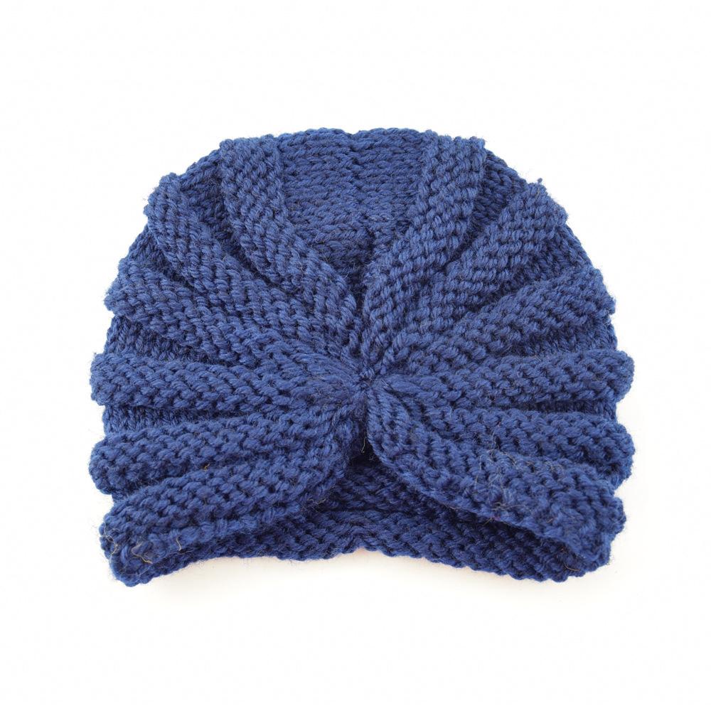 INS Toddler infants india hat kids Autumn winter Beanie hats baby knitted caps turban for boys girls 12 colors