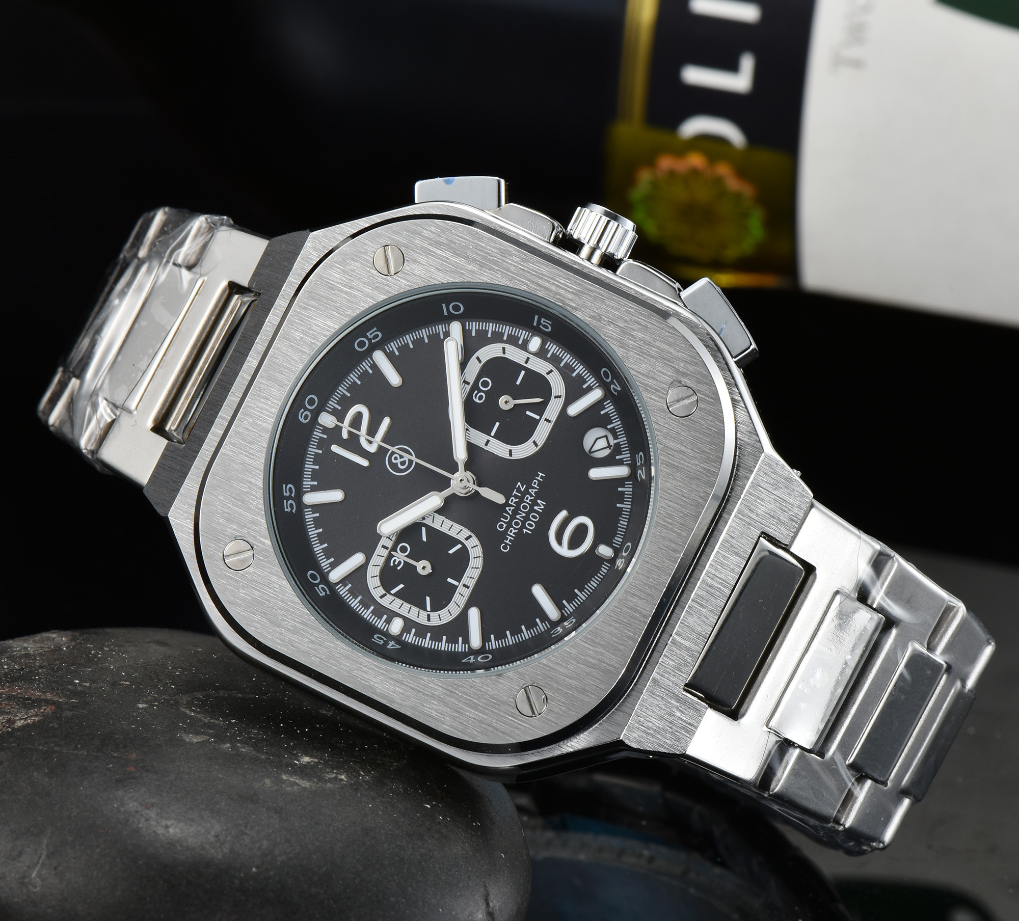 BR Brand Sport Quartz Bell Multifunction Watch Business Men Stainless Steel Calendar Ross Square watch factory Dropshipping, 01
BR Brand Sport Quartz Bell Multifunction Watch Business Men Stainless Steel Calendar Ross Square watch factory Dropshipping, 01