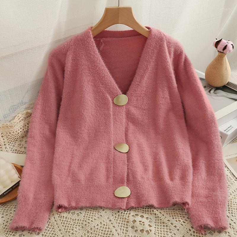 Women's Knits & Tees Korean Loose Single Breasted Thin Money Sweater Women 2022 Spring Autumn Fashion Solid Color Long Sleeve Knitting Coat
Women's Knits & Tees Korean Loose Single Breasted Thin Money Sweater Women 2022 Spring Autumn Fashion Solid Color Long Sleeve Knitting Coat