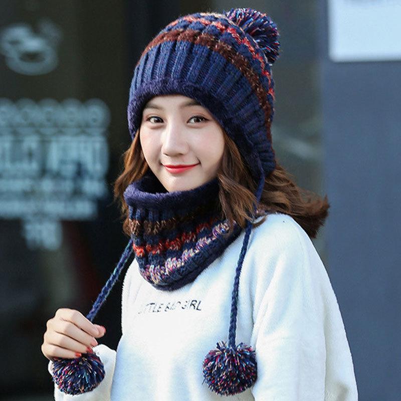 Beanie/Skull Caps Plus Velvet Thick Knitted Earmuffs Ladies Korean Style Tide Wool Ball Hat Outdoor Women's Warm Bib SetBeanie/Skull, 10
Beanie/Skull Caps Plus Velvet Thick Knitted Earmuffs Ladies Korean Style Tide Wool Ball Hat Outdoor Women's Warm Bib SetBeanie/Skull, 10