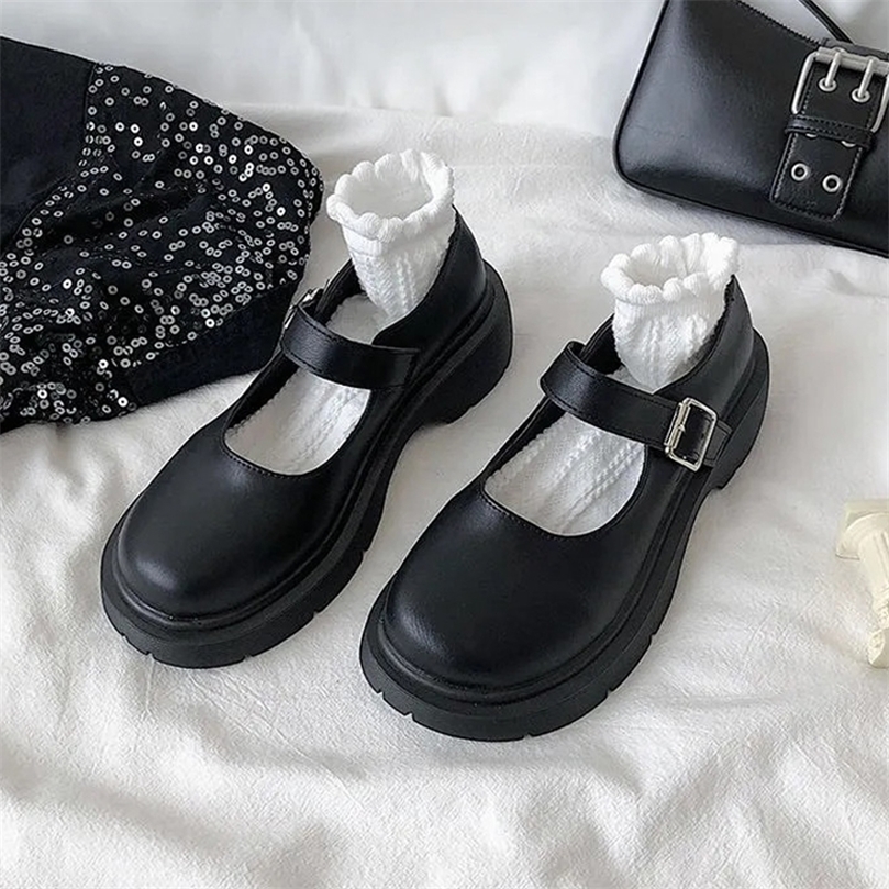Chunky Demonias Wedges Shoes Gothic Patent Leather Round Toe Platform Lolita Mary Jane Flats Women Classics Fashion Loafers 220616, Bright black
Chunky Demonias Wedges Shoes Gothic Patent Leather Round Toe Platform Lolita Mary Jane Flats Women Classics Fashion Loafers 220616, Bright black