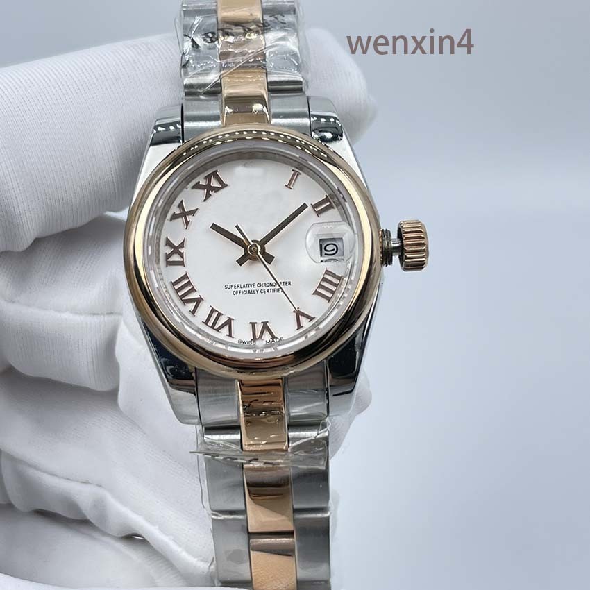 Classic Women's Watch stainless steel Precision automatic Stainless steel strap waterproof 26mm Roman aperture with teeth, Box
Classic Women's Watch stainless steel Precision automatic Stainless steel strap waterproof 26mm Roman aperture with teeth, Box