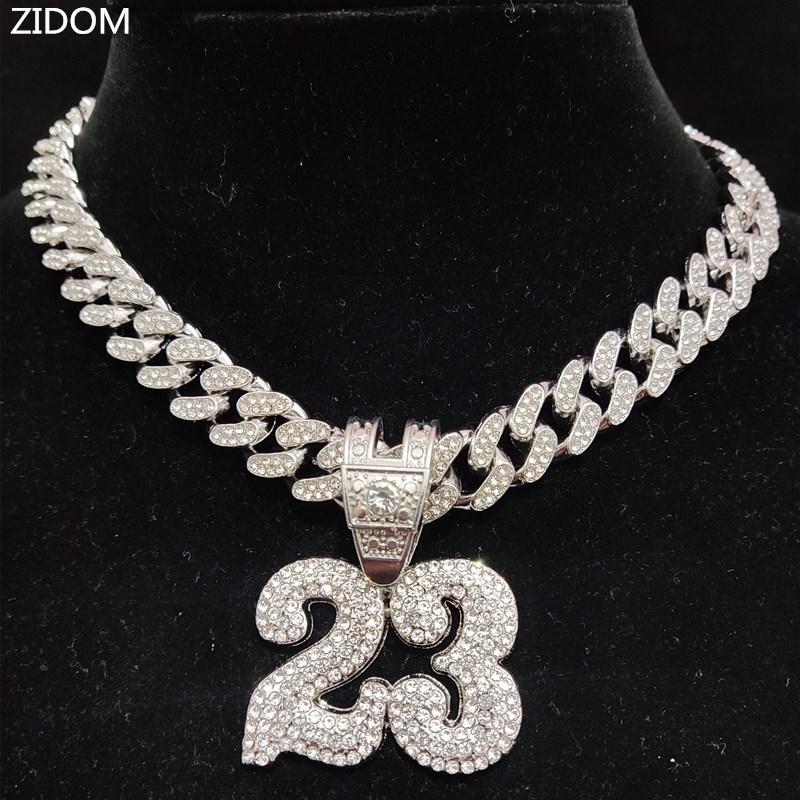 Pendant Necklaces Men Women Hip Hop Number 23 Necklace With 13mm Crystal Cuban Chain HipHop Iced Out Bling Fashion Charm JewelryPendant
Pendant Necklaces Men Women Hip Hop Number 23 Necklace With 13mm Crystal Cuban Chain HipHop Iced Out Bling Fashion Charm JewelryPendant
