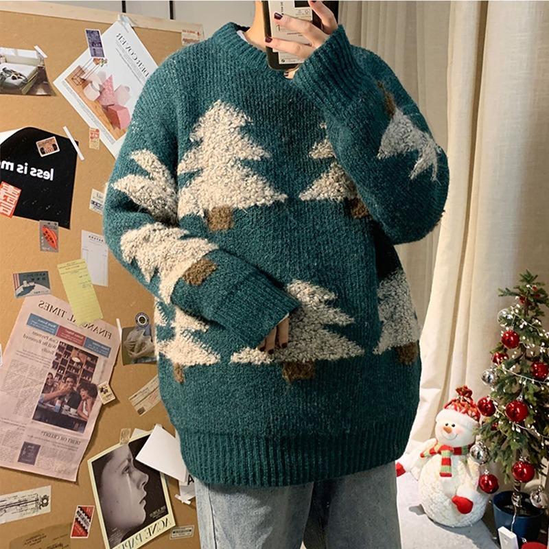 Men's Sweaters Knitted Sweater Couple Christmas Fall Winter Casual Korean Fashion Jumper Ugly Green Warm Vintage Oversize Men PulloversMen's, Black
Men's Sweaters Knitted Sweater Couple Christmas Fall Winter Casual Korean Fashion Jumper Ugly Green Warm Vintage Oversize Men PulloversMen's, Black