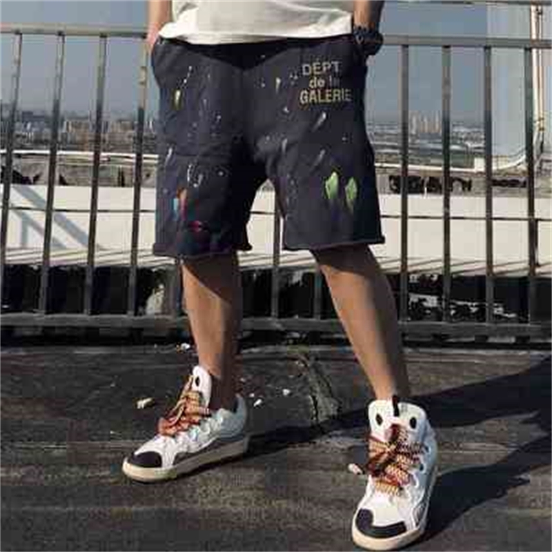 Designer Sweatpants gallerydept Top men's quality American high street fashion brand graffiti splash printing loose sports shorts, Beige
Designer Sweatpants gallerydept Top men's quality American high street fashion brand graffiti splash printing loose sports shorts, Beige