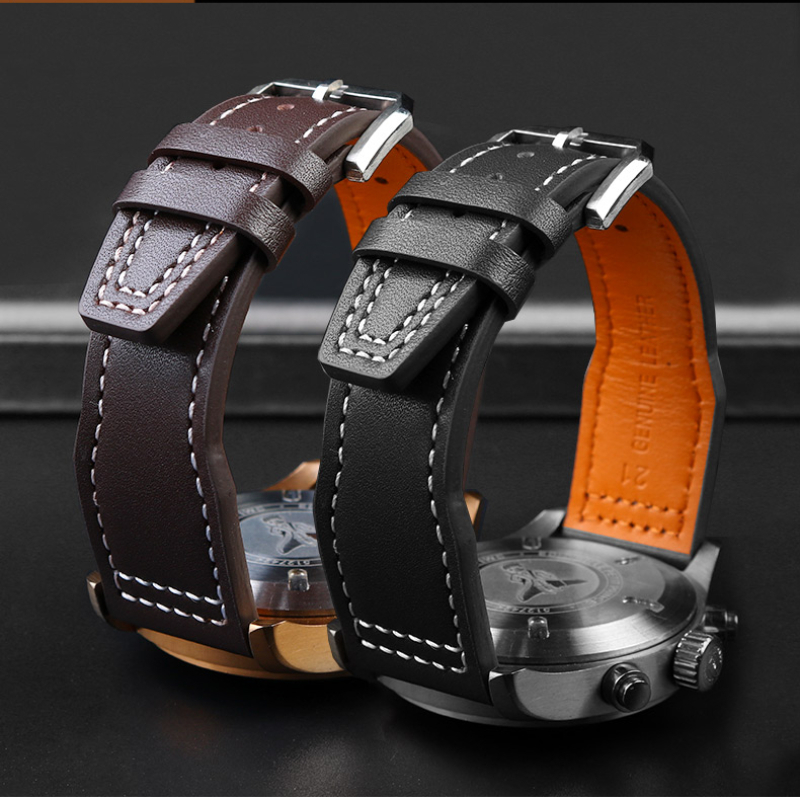 For Iwc Pilots Little Prince Watch Iw327004iw377714 Mark161718 Portuguese Leather Strap 20 21mm Men Watchband Belt Bracelet 220706