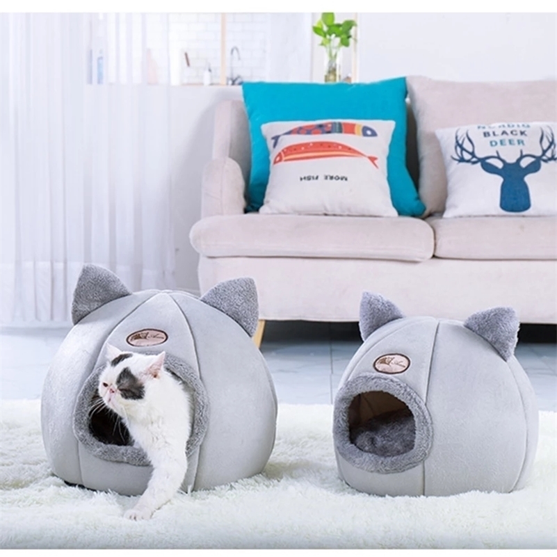 Deep sleep comfort in winter cat bed little mat basket for cat's house products pets tent cozy cave beds Indoor 220323
Deep sleep comfort in winter cat bed little mat basket for cat's house products pets tent cozy cave beds Indoor 220323