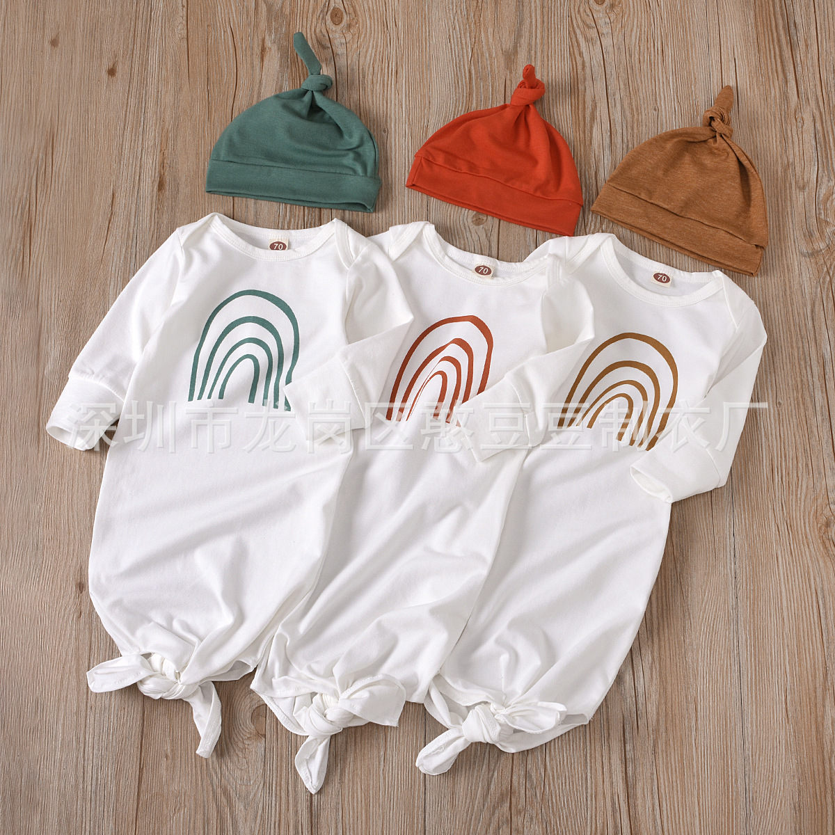 3Styles 0-6M Infant Sleeping Bag Set Summer Autumn Baby Girl Boys Sweet Cartoon Rainbow Printing Sleeping Sack + Solid Color Hat, Mixed colors
3Styles 0-6M Infant Sleeping Bag Set Summer Autumn Baby Girl Boys Sweet Cartoon Rainbow Printing Sleeping Sack + Solid Color Hat, Mixed colors