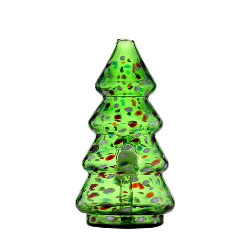 6.2 inches christmas tree shape hookah green color mini glass bong with diffused downstem and 14mm female joint
6.2 inches christmas tree shape hookah green color mini glass bong with diffused downstem and 14mm female joint