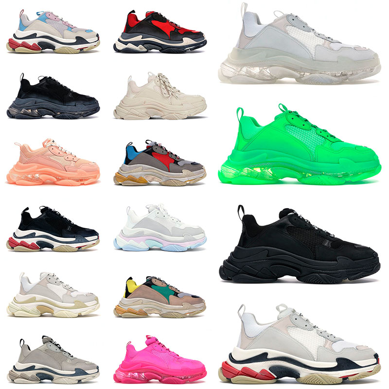 High Quality Triple S Casual Designer Shoes Mens Womens Trainers Clear Sole Black Green Crystal Pink White Beige Yellow Sports Sneakers Size 36-45, C4 36-45
High Quality Triple S Casual Designer Shoes Mens Womens Trainers Clear Sole Black Green Crystal Pink White Beige Yellow Sports Sneakers Size 36-45, C4 36-45