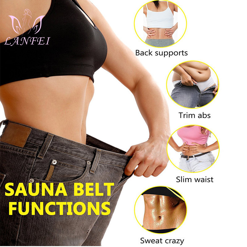LANFEI Women Sauna Weight Loss Slimming Neoprene Pants Thermo Waist Trainer control belt Sweat Leggings Body Shaper Panties 220506
