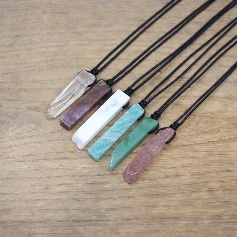 Pendant Necklaces Reiki Chakra Natural Stone Slice Point Pendants Necklace Healing Gmes Quartz Lapis Labradorite Turquoises Women Jewelry QC
Pendant Necklaces Reiki Chakra Natural Stone Slice Point Pendants Necklace Healing Gmes Quartz Lapis Labradorite Turquoises Women Jewelry QC