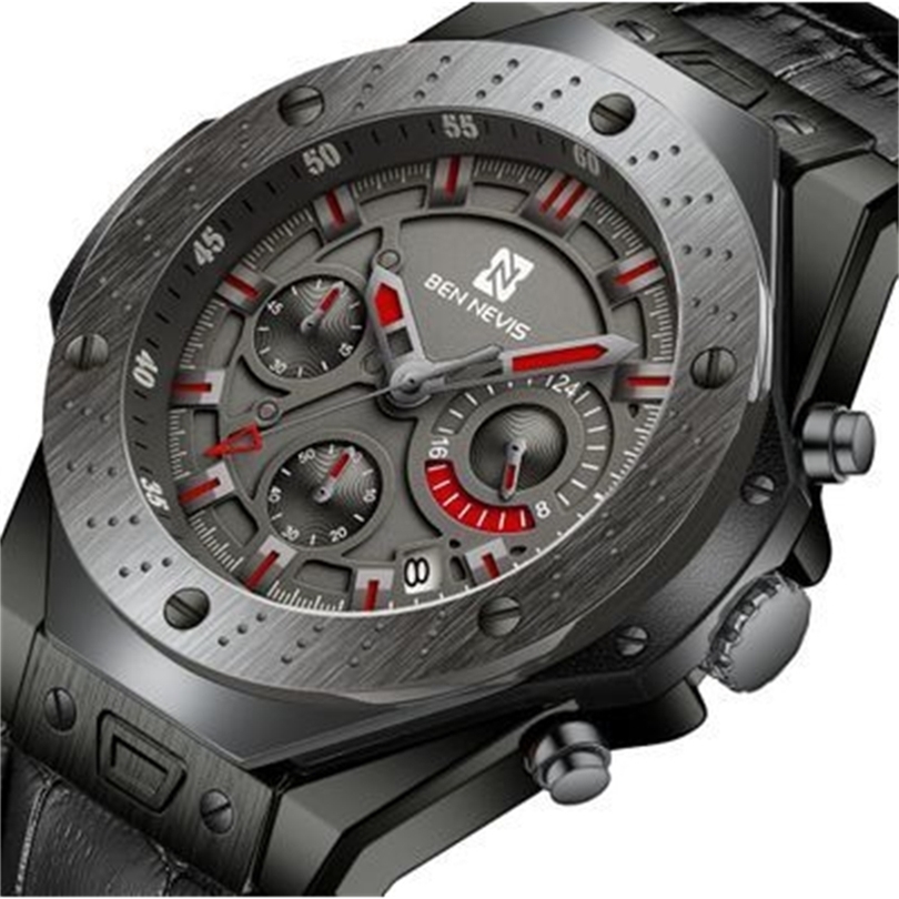 Ben Nevis Men Watches Top Brand Luxury Quartz Leather Watch Men Military Sports Date Analog Watch For Men Relogio Masculino T200409, Type 2
Ben Nevis Men Watches Top Brand Luxury Quartz Leather Watch Men Military Sports Date Analog Watch For Men Relogio Masculino T200409, Type 2